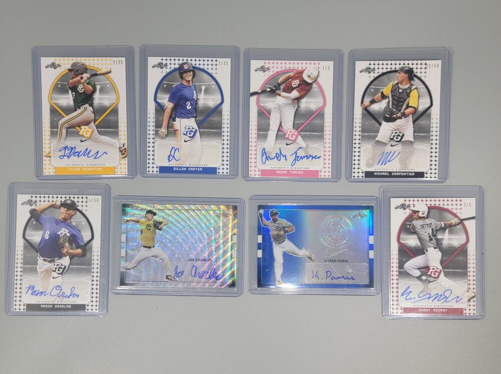 Leaf Perfect Game Card Autographed Baseball Lot Of 8